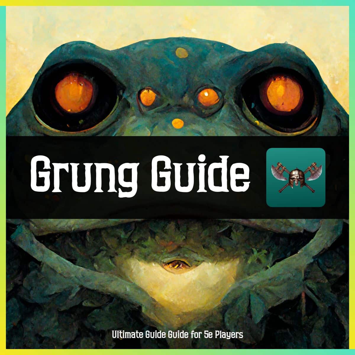 Grung Guide for DND 5e