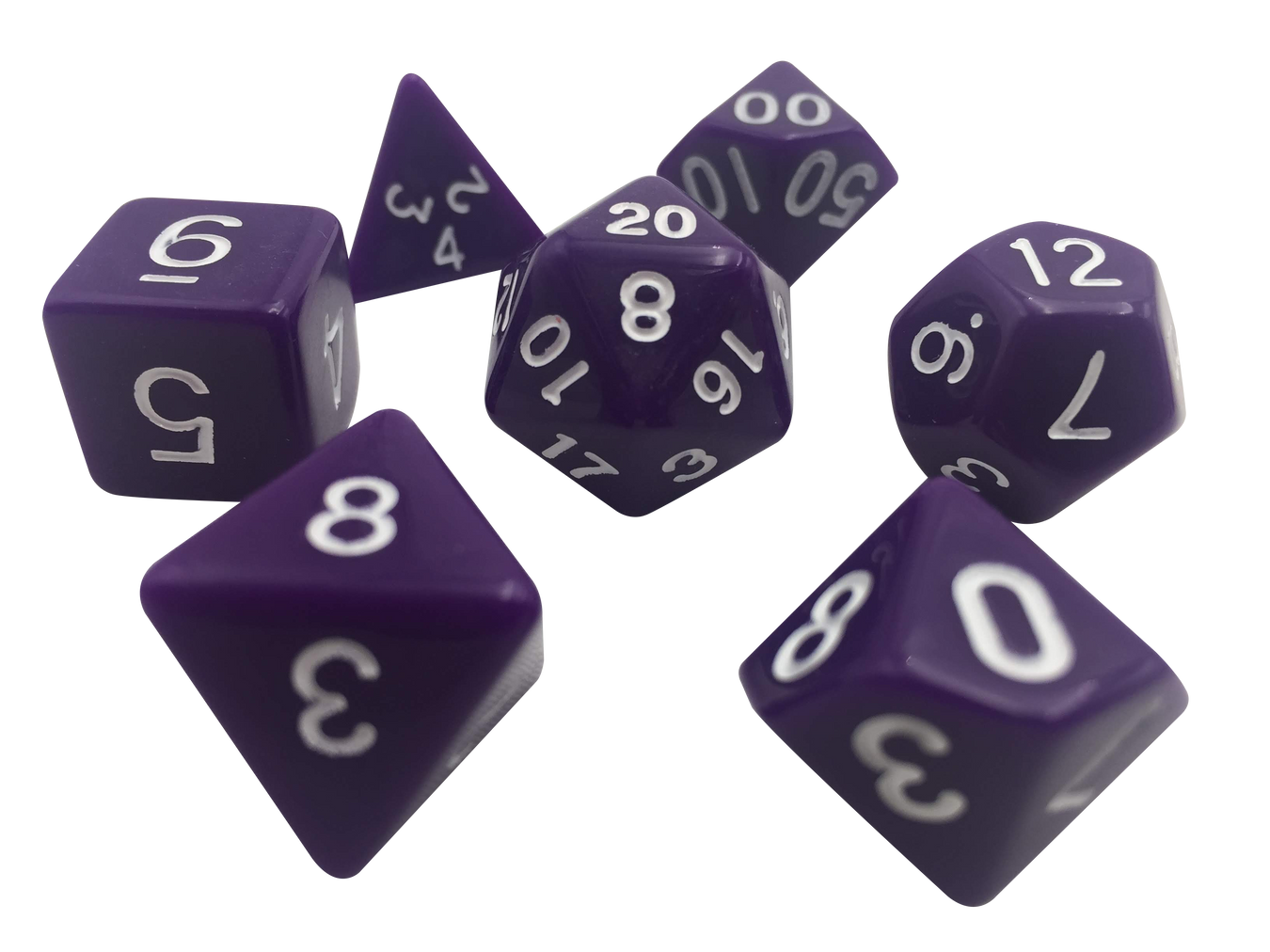 Purple RPG Dice for DND