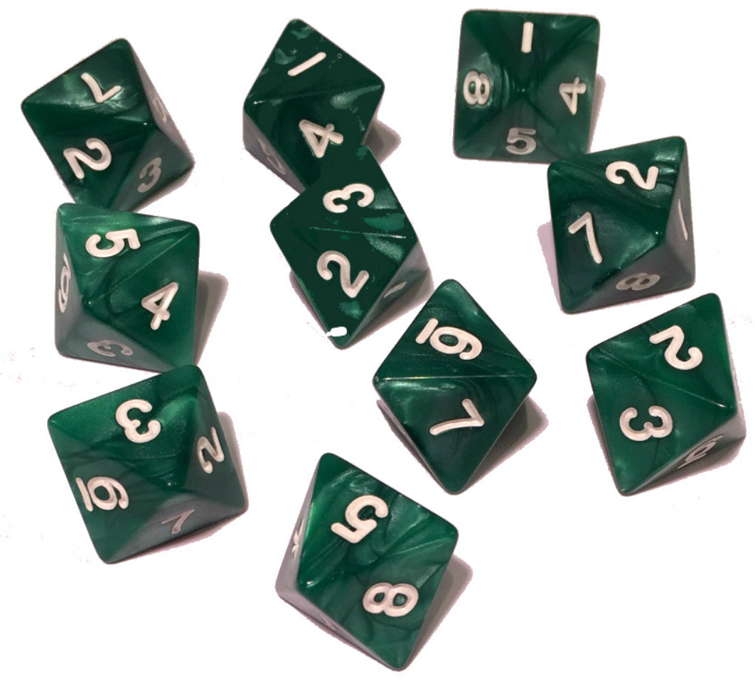 Green DND Polyhedral Dice Sets