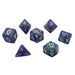 Swirl of Purple, Blue, and Green with White Numbering Swirl of Purple, Blue, and Green with White Numbering Swirl of Purple, Blue, and Green with White Numbering Set of Dice for RPGs