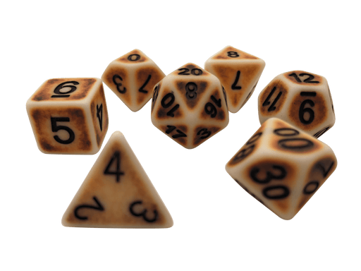 Artificer's Bones- Plastic Set of 7 Polyhedral RPG Dice for Dungeons and Dragons