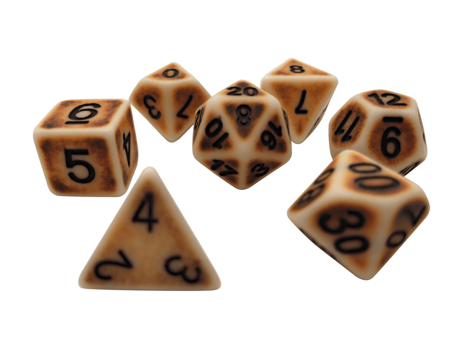 Artificer's Bones- Plastic Set of 7 Polyhedral RPG Dice for Dungeons and Dragons
