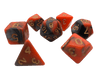 Glowing Steel - Orange and Gray Dice for DND