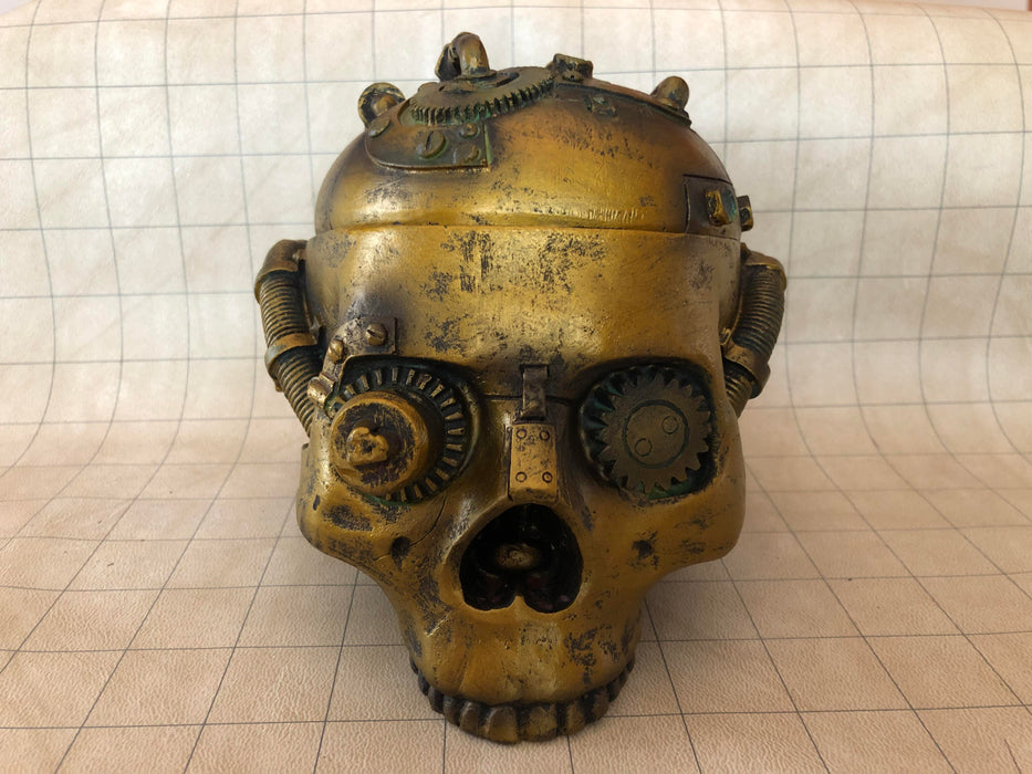 Steampunk Skull - Dice Container for RPGs