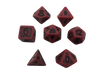 Rusted Red- Plastic Set of 7 Polyhedral RPG Dice for DND