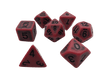 Rusted Red- Plastic Set of 7 Polyhedral RPG Dice for D&D