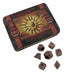 Metal Dice - Cleric's Prayer Book With Industrial Brass Color With Black Numbers Metal Dice