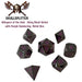 Metal Dice - Thieves' Tools With Whispers Of The Void | Shiny Black Nickel With Purple Numbering  Metal Dice