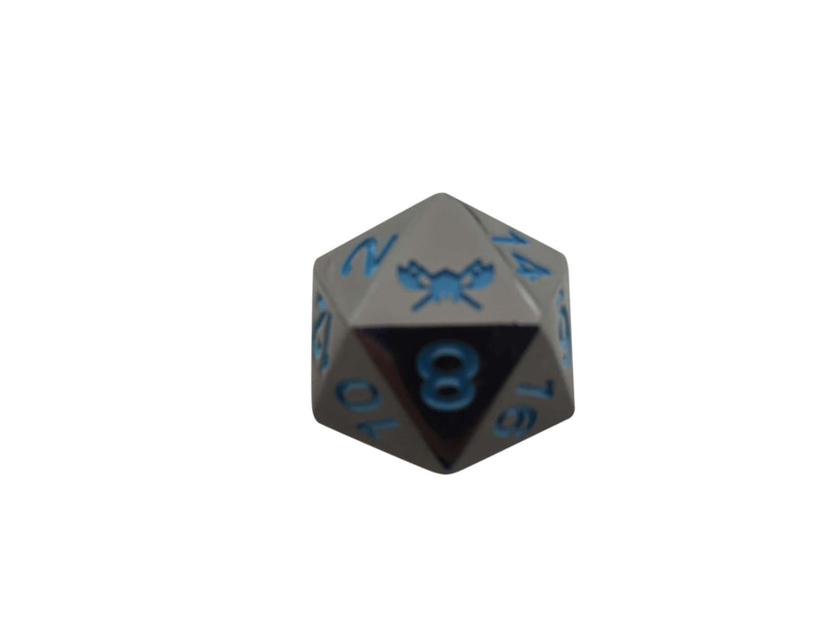 D20_die_for_Dungeons_and_Dragons_with_Skullsplitter_logo