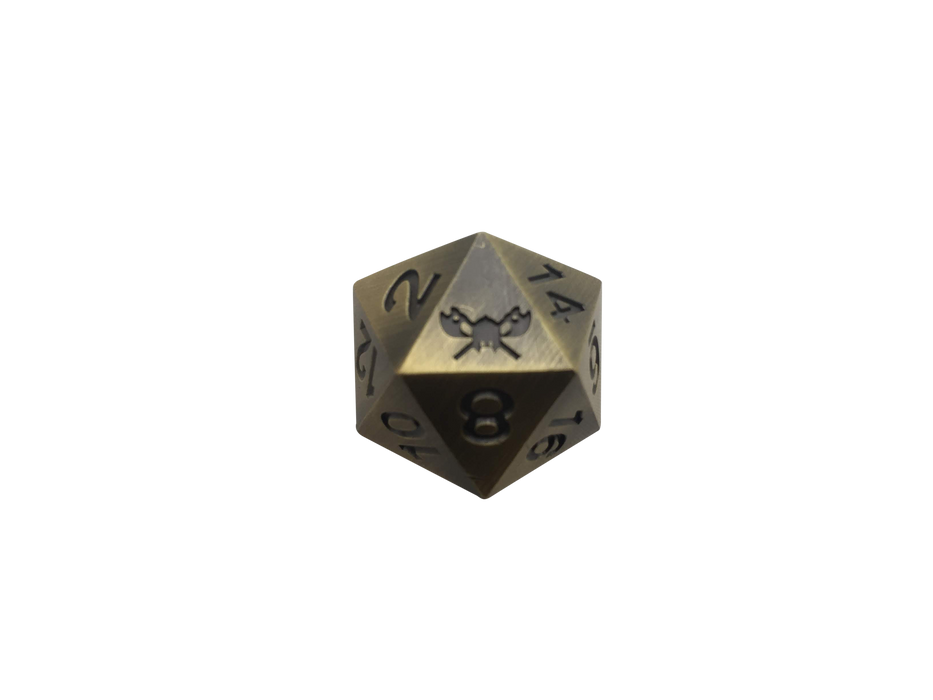 Metal d20 for Dungeons and Dragons