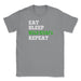 Eat Sleep Wild Shape Repeat - Unisex T-Shirt - Grey Heather