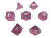 Polyhedral Dice Set - Light Pink Translucent - Set Of 7 Polyhedral RPG Dice - Role Playing Game Dice