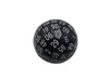 Polyhedral Dice - Single 100 Sided Polyhedral Dice (D100) | Solid Black Color With White Numbering (45mm)