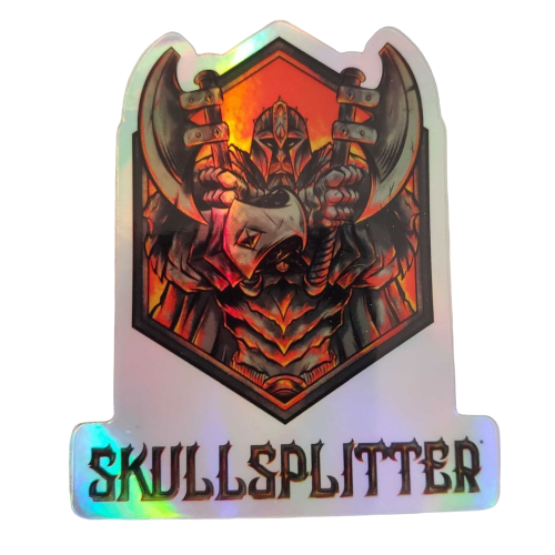 Holographic SkullSplitter Warrior Sticker