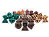 Steampunk dice sets for D&D